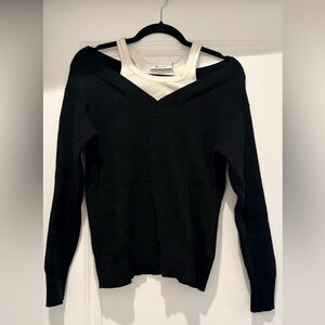 Alexander Wang Black Off-the-Shoulder Sweater